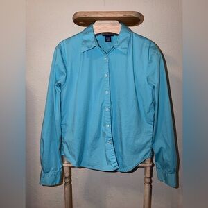 The Limited Turquoise Blue Button-Down Shirt size Large-E